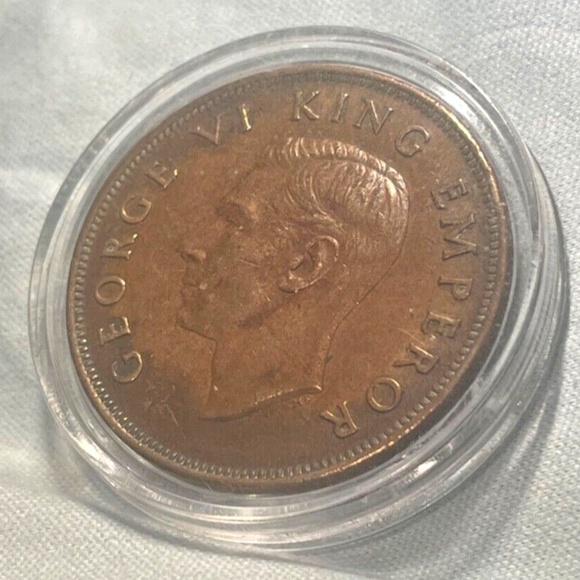 1941 NEW ZEALAND PENNY - RARE DATE - XF/AU - Picture 3 of 4
